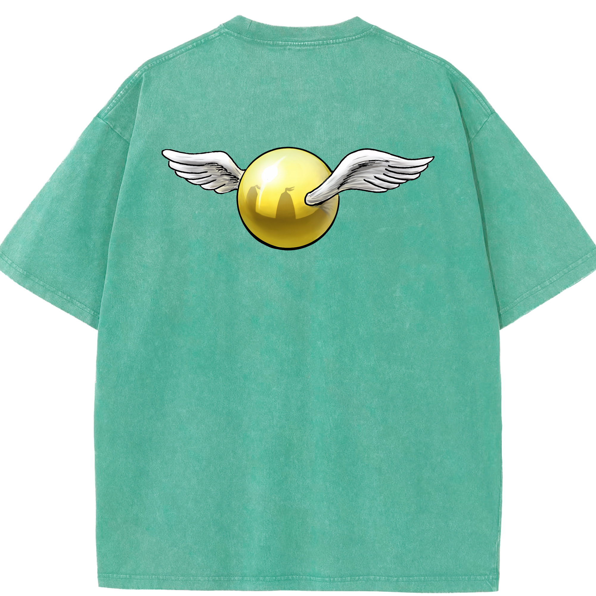 （画像用） Harry Potter ハリー・ポッターシリーズ 綿100% ヴィンテージ風 半袖Tシャツ（背面プリント）